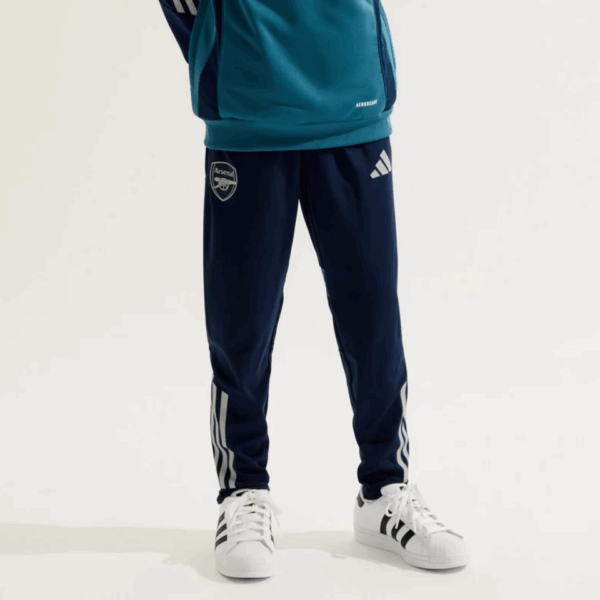 Arsenal Adidas Æfingabuxur Dökkbláar Barna - Image 2