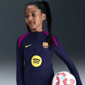 Nike Strike Barcelona Æfingapeysa Barna Hálfrennd
